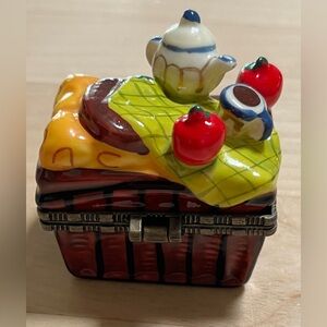 Vintage Ceramic Collector Box Perfect Condition